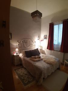 Ένα ή περισσότερα κρεβάτια σε δωμάτιο στο Apartamento Madrid Rio Manzanares