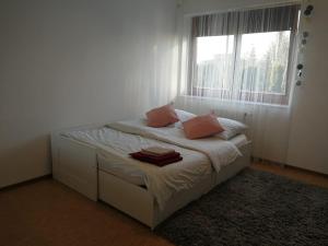 Posteľ alebo postele v izbe v ubytovaní Apartament Zeta Park Centrum