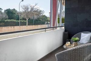En balkon eller terrasse på Apartamento Playa San Juan