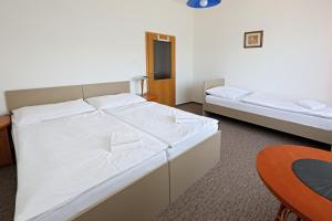 Una cama o camas en una habitación de Hotel Laguna Slapy
