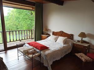 Posteľ alebo postele v izbe v ubytovaní Albergue Bergando