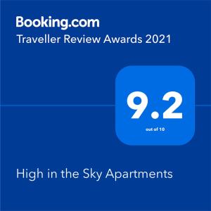 ソゾポルにあるHigh in the Sky Apartmentsの空の映像