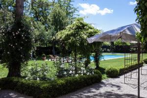En trädgård utanför Villino di Porporano