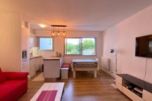 Kuchyň nebo kuchyňský kout v ubytování T2 Océan à 2 minutes à pied pour 4 + parking