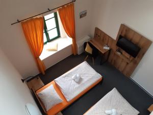 Letto o letti in una camera di Wellness hotel Lihovar