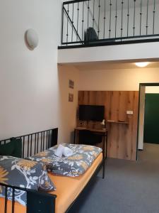 Letto o letti in una camera di Wellness hotel Lihovar