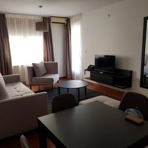 TV a/nebo společenská místnost v ubytování Apartman Ibarstar + 15 fotografií