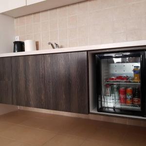 Kuchyň nebo kuchyňský kout v ubytování Apartman Ibarstar