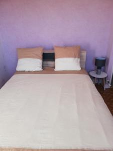 Een bed of bedden in een kamer bij Joli appartement résidentiel à Troyes