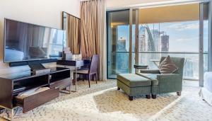 Гостиная зона в Luxury residence at Dubai Mall