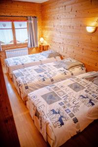 Postelja oz. postelje v sobi nastanitve Le Mont Blanc (Gite Des Alpes)