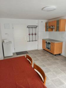 Kuchyň nebo kuchyňský kout v ubytování Apartments zum stillen Winkel