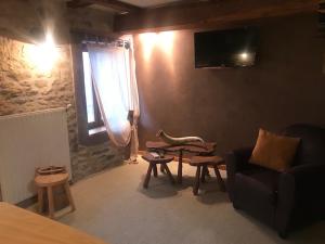 Posezení v ubytování Auberge du Lac