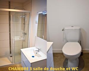 Koupelna v ubytování COLIVING TOUT CONFORT- LOOS LES LILLE-MAISON PARTAGEE-7 chambres-5 sdb-6WC-LOOS LES LILLE