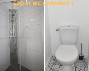 Koupelna v ubytování COLIVING TOUT CONFORT- LOOS LES LILLE-MAISON PARTAGEE-7 chambres-5 sdb-6WC-LOOS LES LILLE