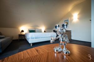 Letto o letti in una camera di Smart Bnb - Hotel Battice