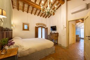 TV a/nebo společenská místnost v ubytování Agriturismo Il Segreto di Pietrafitta