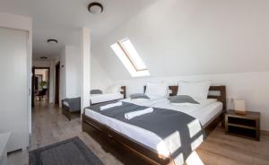 Ένα ή περισσότερα κρεβάτια σε δωμάτιο στο Csató Panzió - Pensiunea Csató