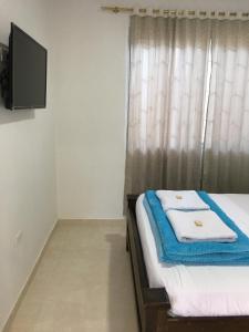 TV a/nebo společenská místnost v ubytování Cabaña Bellavista con Jacuzzi privado
