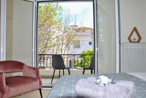 A balcony or terrace at Houseloft Volos Vista