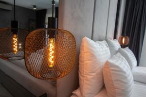 Posteľ alebo postele v izbe v ubytovaní EL Apartments - Aries
