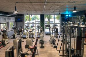 
The fitness center and/or fitness facilities at Hotel Stadt Mühlhausen
