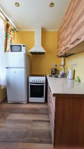 Kuchyň nebo kuchyňský kout v ubytování Family Apartment Rubini