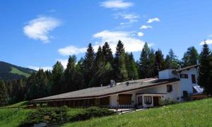 a house on top of a hill with trees at Hotel Casa Alpina in Folgaria
