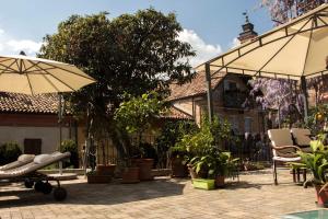A garden outside L'Aromatario