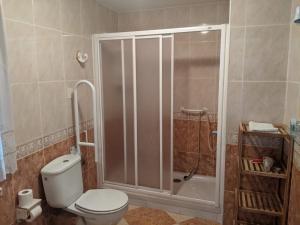 Koupelna v ubytování Hostal Moraima