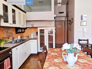 Η κουζίνα ή μικρή κουζίνα στο Ethno Apartments