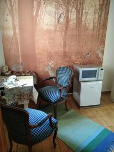 Posezení v ubytování B&B Il Suono del Bosco
