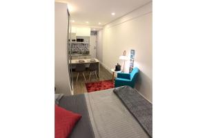 Posezení v ubytování Flat 502 Granja Viana conforto e portaria 24h