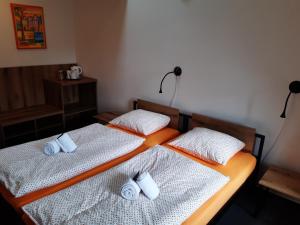 Letto o letti in una camera di Wellness hotel Lihovar