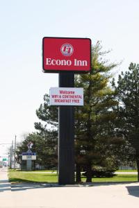 Certifikát, hodnocení, plakát nebo jiný dokument vystavený v ubytování Econo Inn