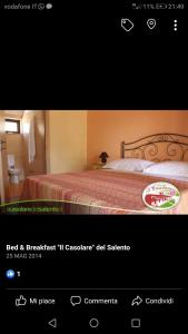 Postel nebo postele na pokoji v ubytování B&B Il Casolare