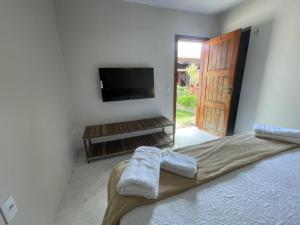 Postel nebo postele na pokoji v ubytování Ronco do Mar Cumbuco