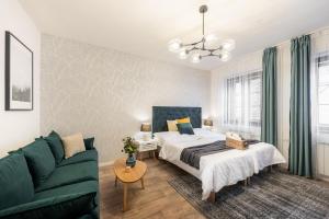 Postel nebo postele na pokoji v ubytování Penzion Dubina