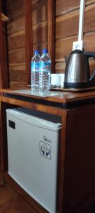 Kuchyň nebo kuchyňský kout v ubytování Rinjani Hill Hotel