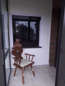 Balkón nebo terasa v ubytování Heidehaus Hodenhagen