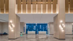 Vstupní hala nebo recepce v ubytování Holiday Inn Express Beijing Yizhuang Tongming Lake By IHG