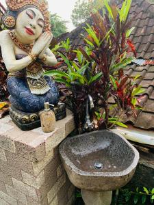 Zahrada ubytování Gek House Ubud Bali
