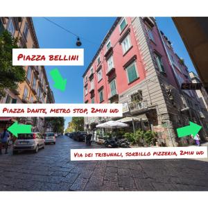 a view of a city street with a building at Bellini Design Apartments in Naples