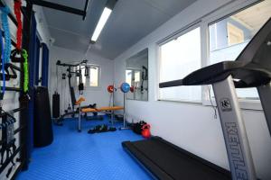 Fitness centrum a/nebo fitness zařízení v ubytování Deck2 Syros Premium Apartments