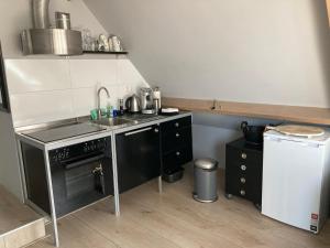 Kuchyň nebo kuchyňský kout v ubytování BBOosterweg3 Studio - Free private parking