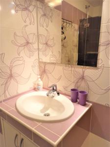 Ένα μπάνιο στο Bocskai Apartmanház