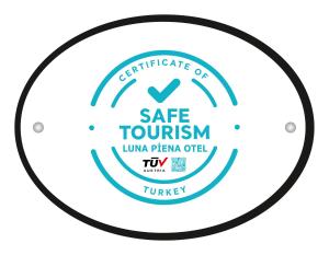 Certifikát, hodnocení, plakát nebo jiný dokument vystavený v ubytování Luna Piena Hotel