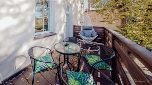 Balkón alebo terasa v ubytovaní Apartament LUX Cieplice