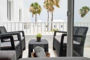 Balkon lub taras w obiekcie Apartamento Aguaviva, tu lugar al lado del Océano