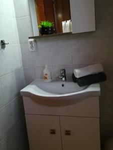 Koupelna v ubytování Apartman Mercédesz II.